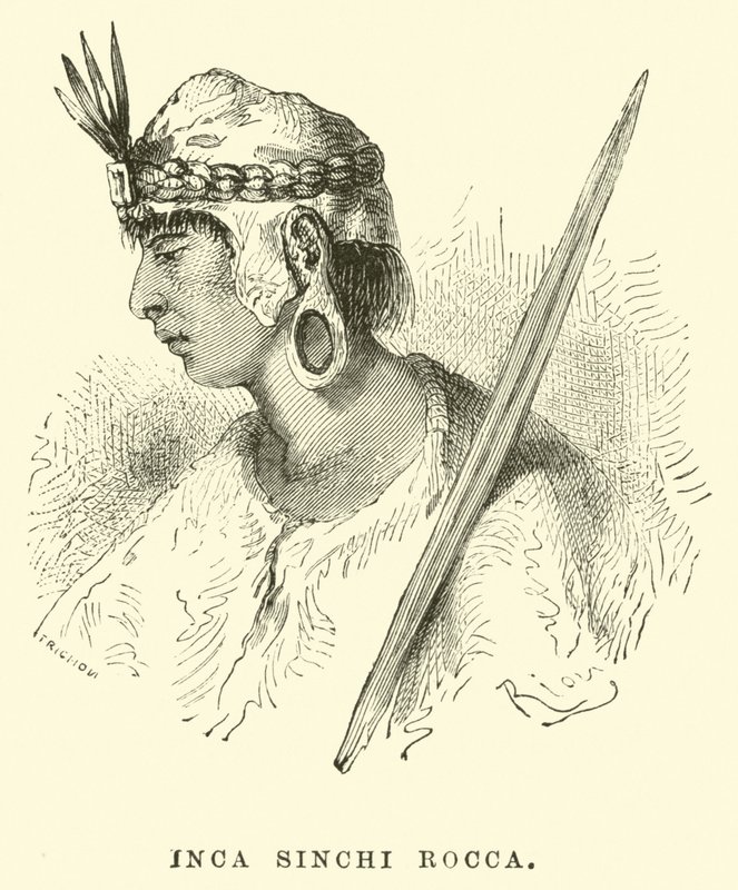 Inka Sinchi Rocca af Edouard Riou