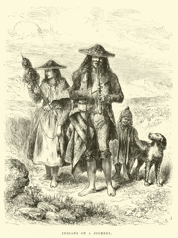 Indianere på rejse af Edouard Riou