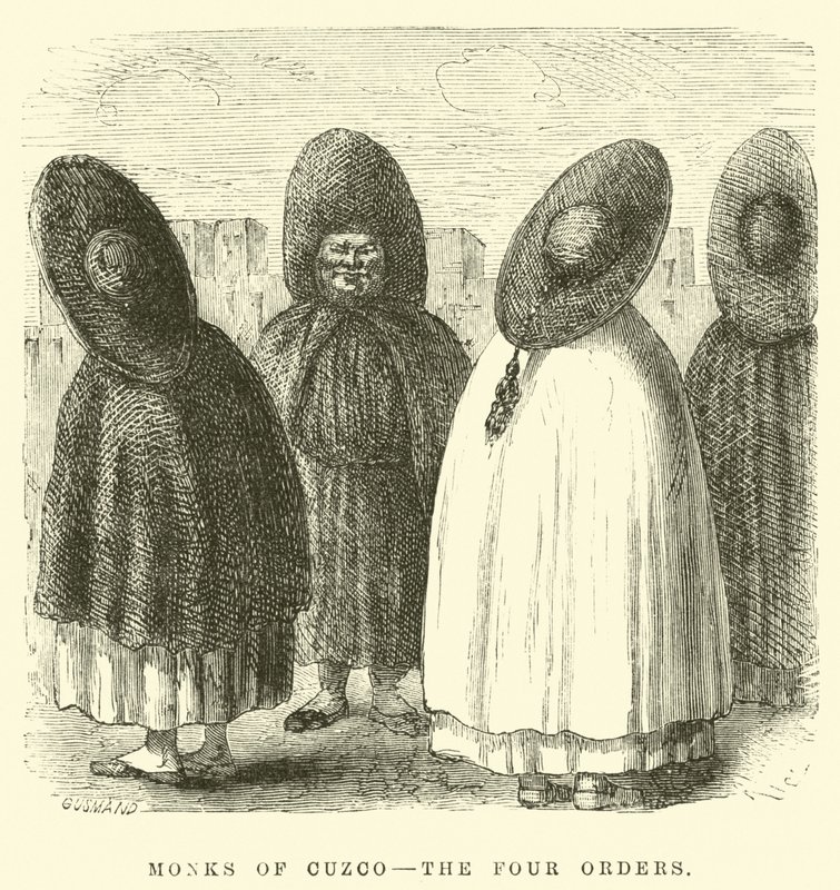 Munke fra Cuzco, de fire ordener af Edouard Riou