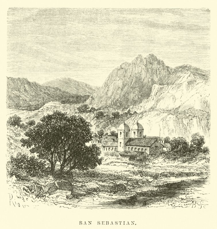 Sankt Sebastian af Edouard Riou