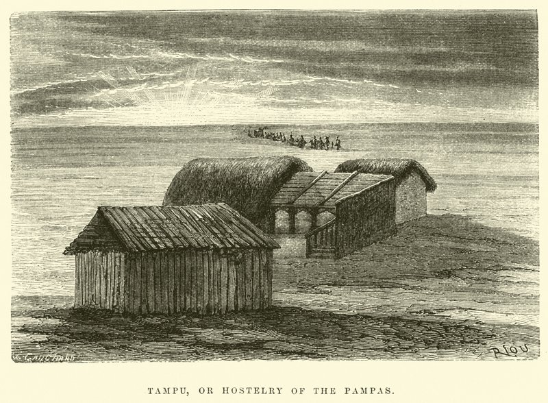 Tampu, eller Pampas herberg af Edouard Riou