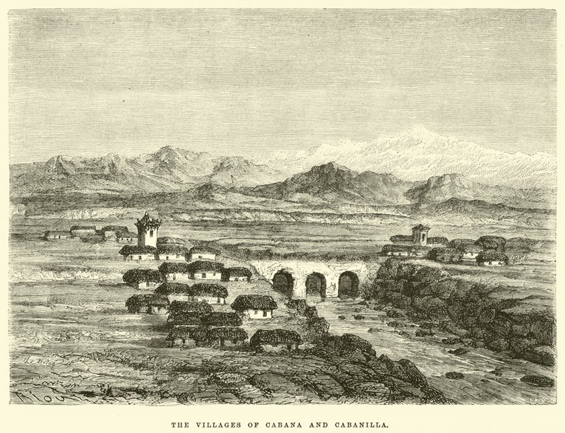 Landsbyerne Cabana og Cabanilla af Edouard Riou