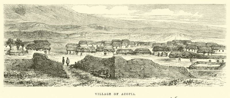Landsbyen Acopia af Edouard Riou
