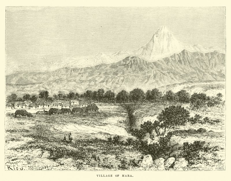 Landsbyen Mara af Edouard Riou