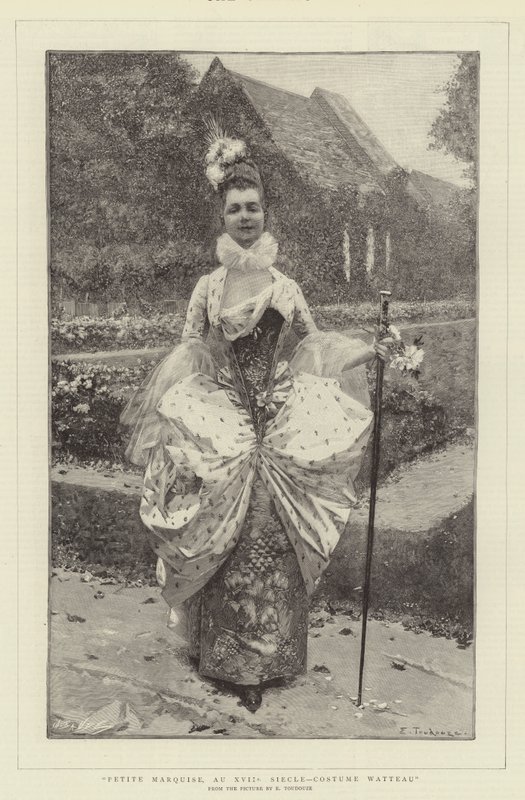 Petite Marquise, 17. århundrede, Watteau kostume af Edouard Toudouze