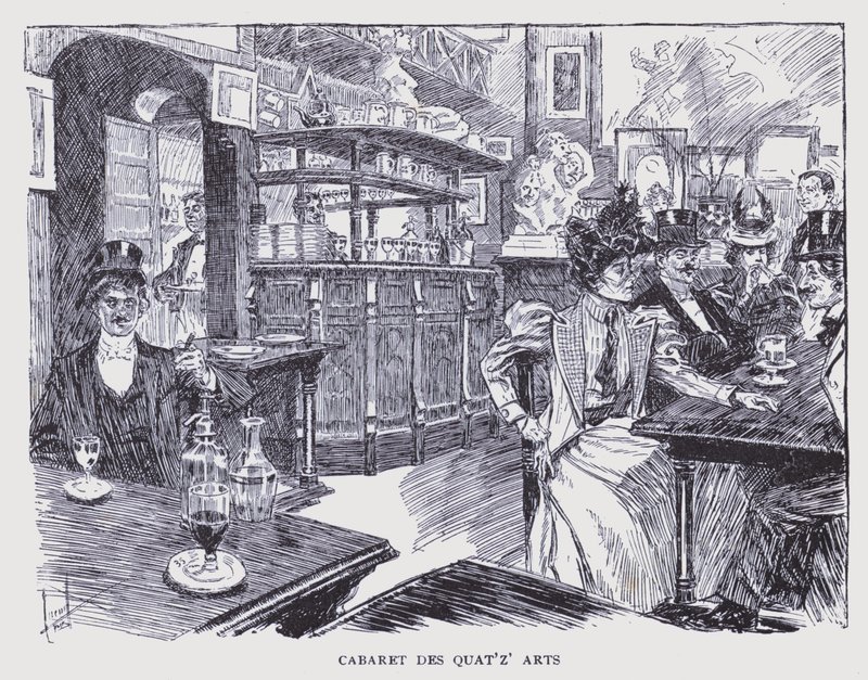 Det bohemeagtige Paris: Cabaret des Quat