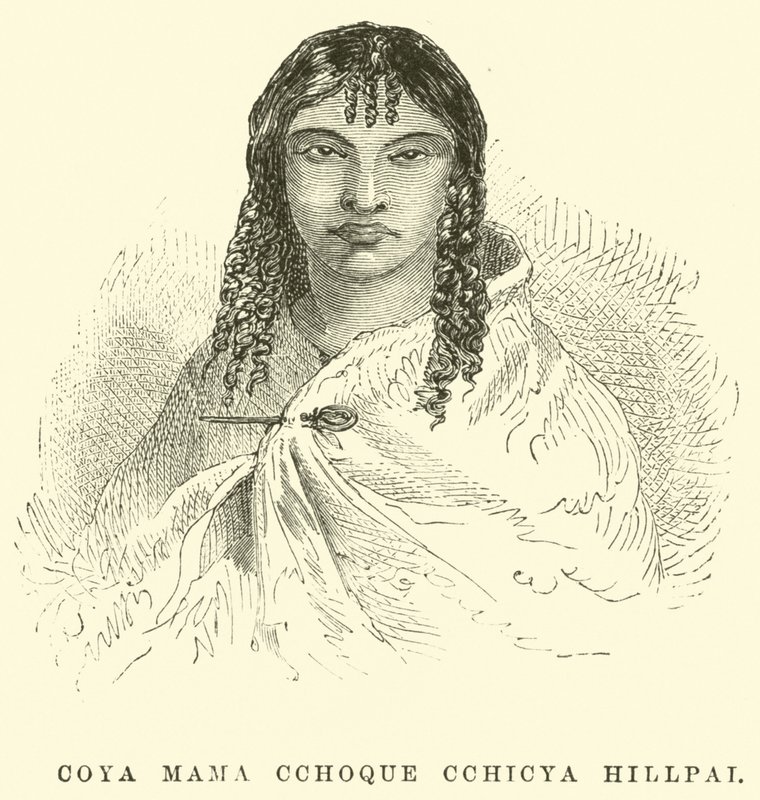 Coya Mama Cchoque Cchicya Hillpai af Edouard Riou