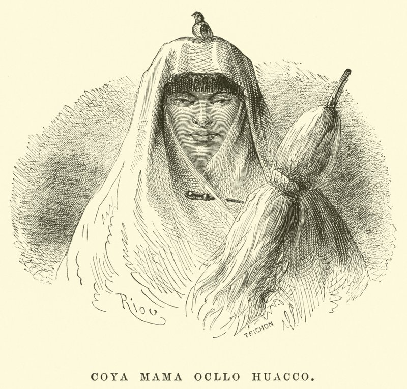 Coya Mama Ocllo Huacco af Edouard Riou
