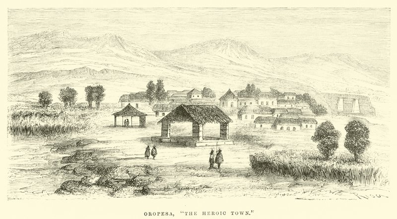 Oropesa, den heroiske by af Edouard Riou