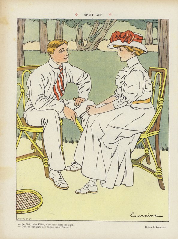 Illustration til Le Rire af Edouard Touraine