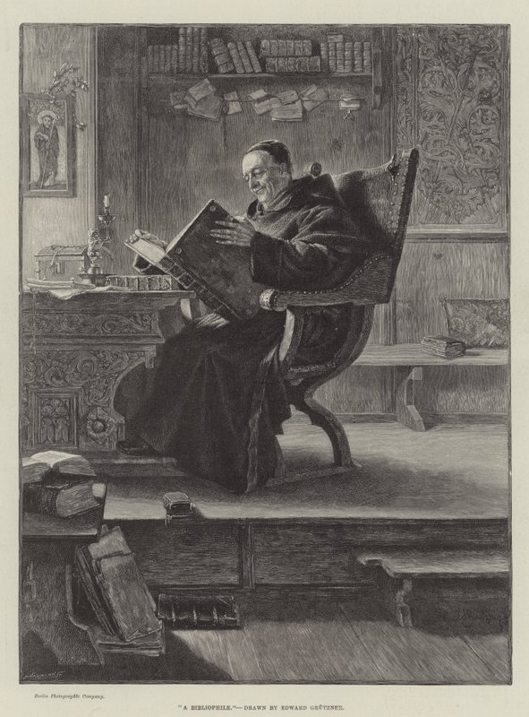 En bibliofil af Eduard von Grutzner