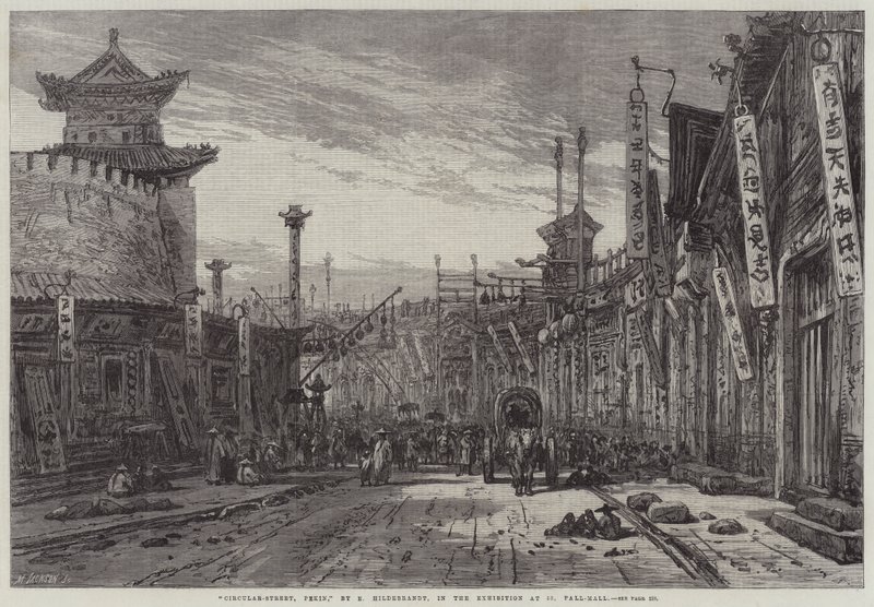 Circular-Street, Pekin af Eduard Hildebrandt