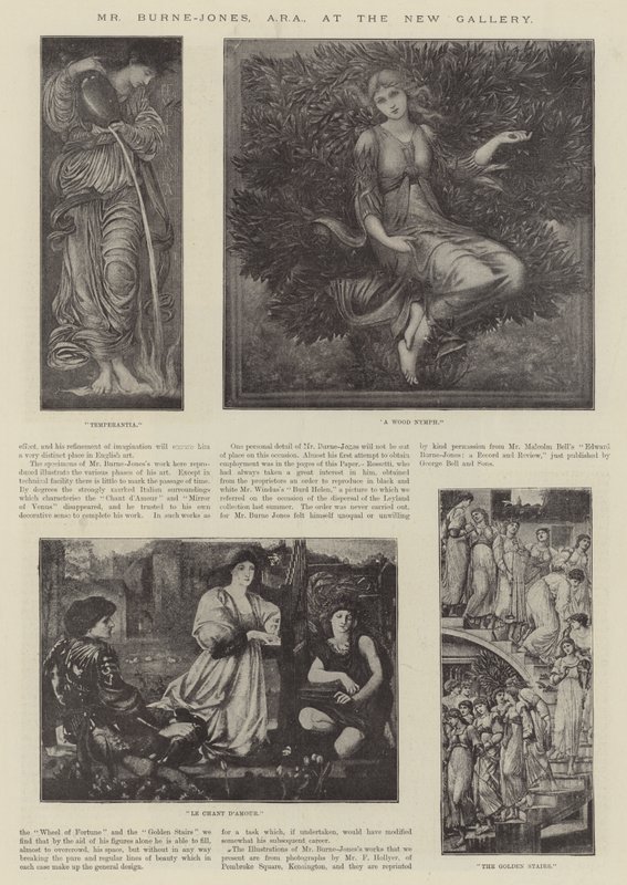 Burne-Jones, ARA, i New Gallery af Edward Burne Jones