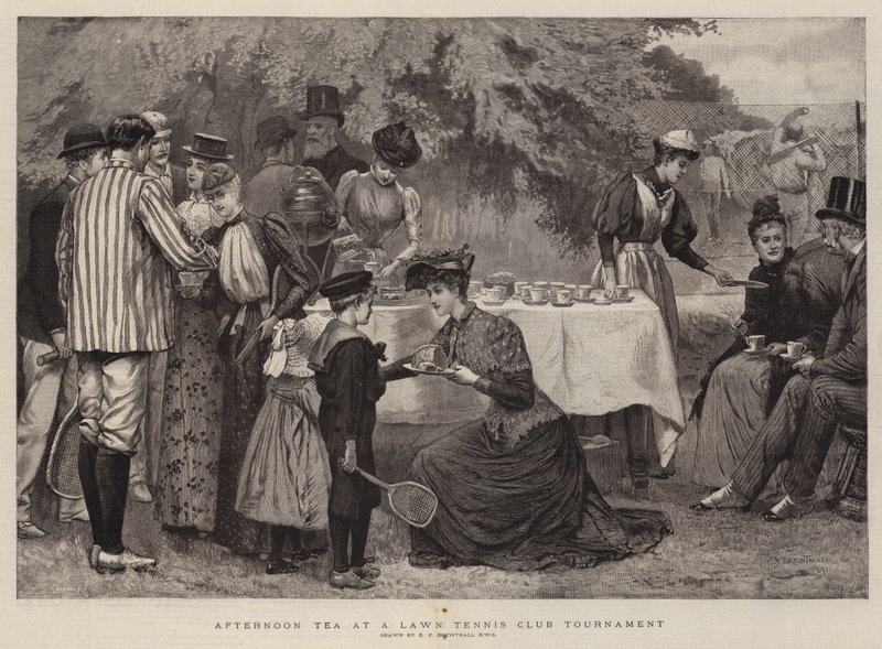 Eftermiddagste ved en Lawn Tennis Club-turnering af Edward Frederick Brewtnall