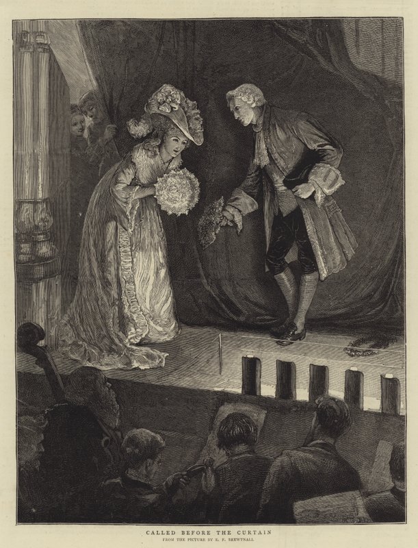 Kaldet før tæppet af Edward Frederick Brewtnall