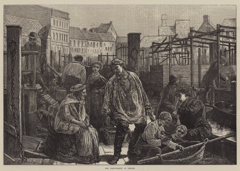Fiskemarkedet i Berlin af Edward Frederick Brewtnall