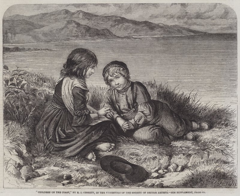 Børn ved Kysten af Edward John Cobbett