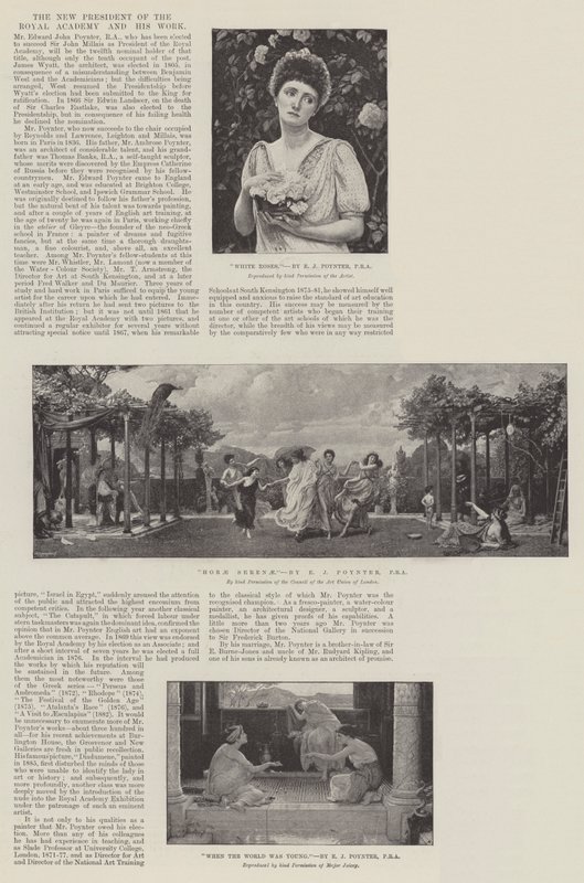 Den Nye Præsident for Det Kongelige Akademi og hans Værk af Edward John Poynter