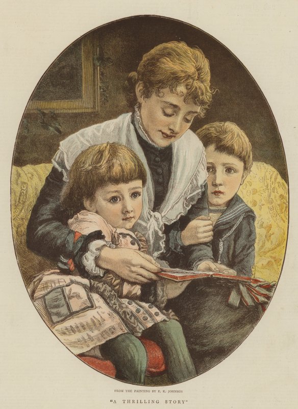 En spændende historie (chromolitho) af Edward Killingworth Johnson