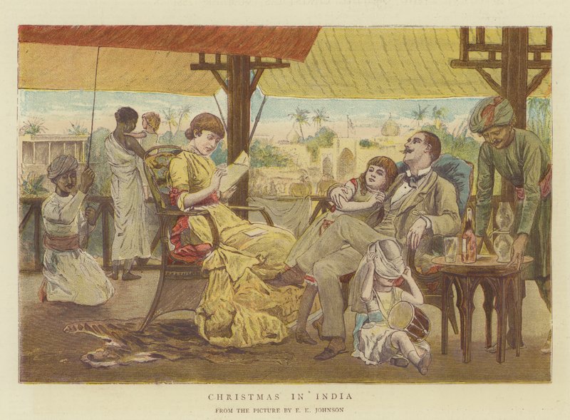 Jul i Indien (chromolitho) af Edward Killingworth Johnson