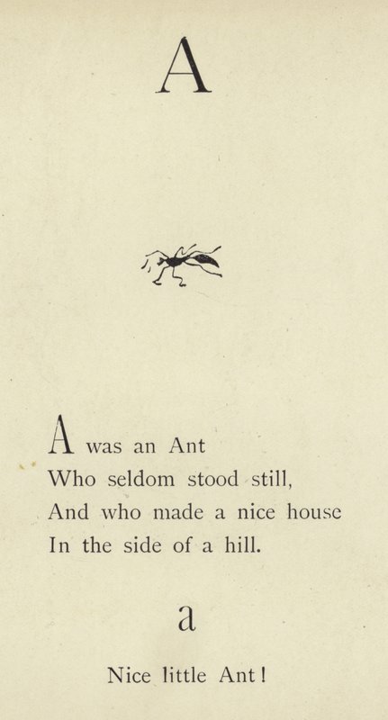 Bogstavet A af Edward Lear