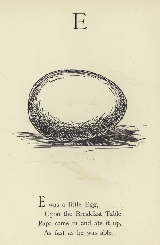 Bogstavet E af Edward Lear