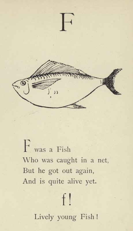 Bogstavet F af Edward Lear