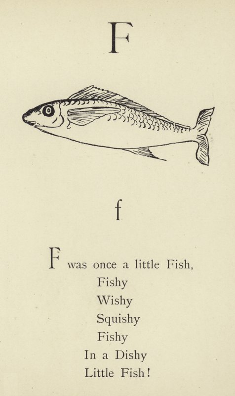 Bogstavet F af Edward Lear