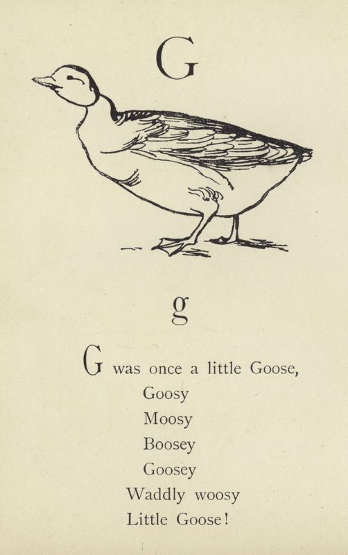 Bogstavet G af Edward Lear