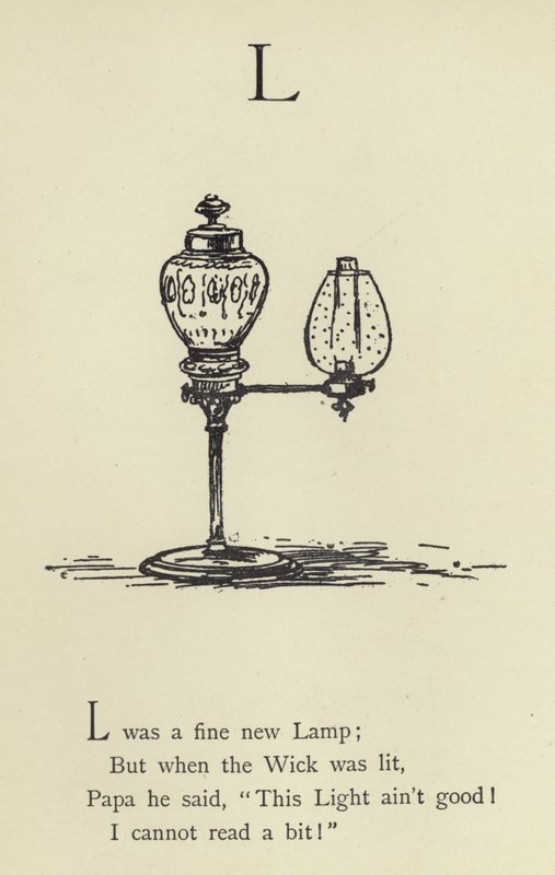 Bogstavet L af Edward Lear
