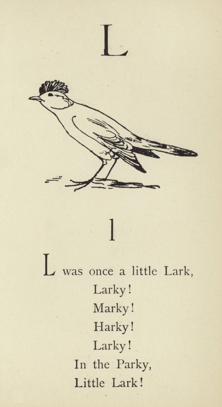 Bogstavet L af Edward Lear