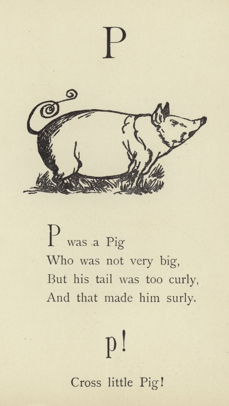 Bogstavet P af Edward Lear