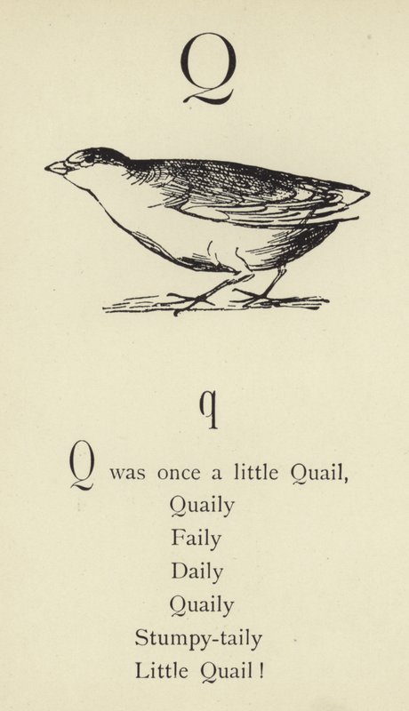 Bogstavet Q af Edward Lear