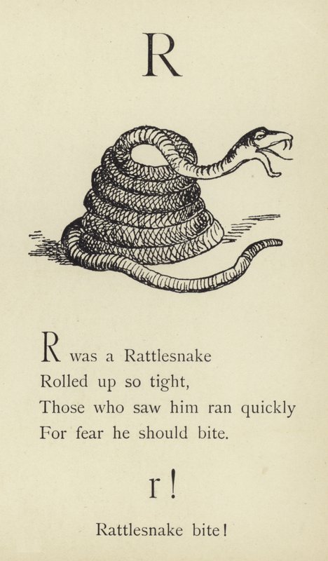 Bogstavet R af Edward Lear