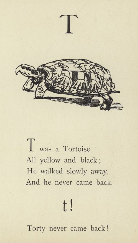 Bogstavet T af Edward Lear
