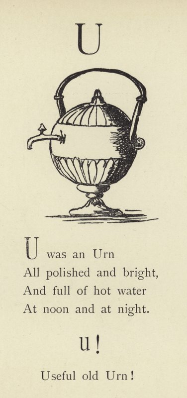 Bogstavet U af Edward Lear
