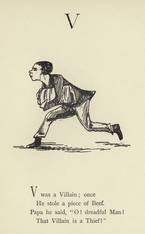 Bogstavet V af Edward Lear