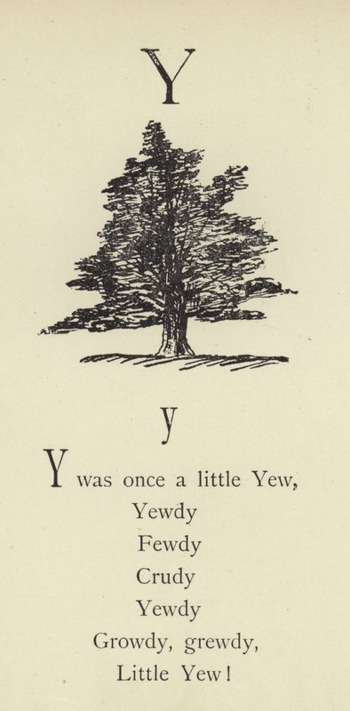 Bogstavet Y af Edward Lear