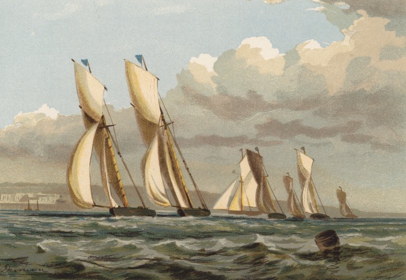 Sejlads ud for Ryde, Isle of Wight af Edward after Duncan