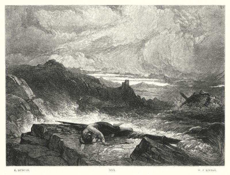 Lord Byrons barn Harold, Canto IV, strofe 179 af Edward (after) Duncan