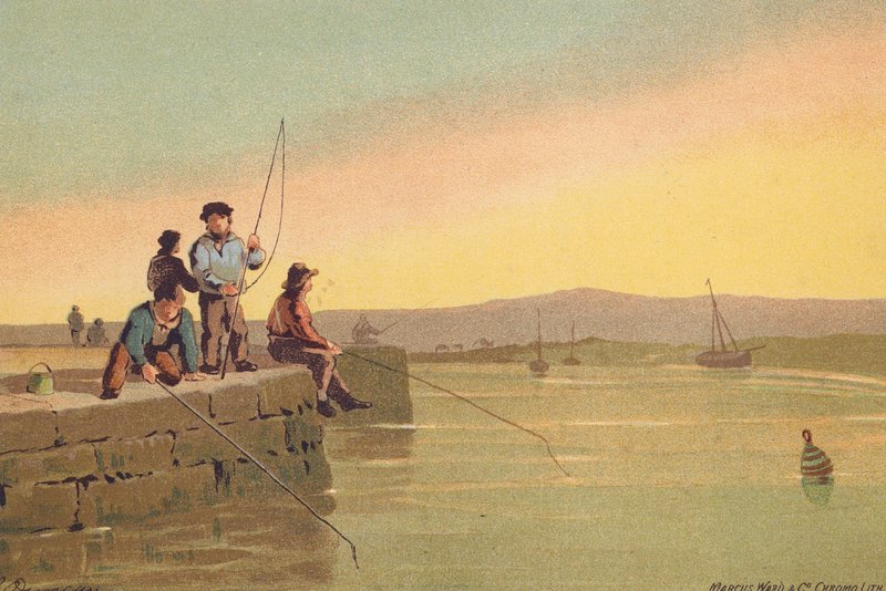 Molen i Berwick (farvelitografi) af Edward (after) Duncan
