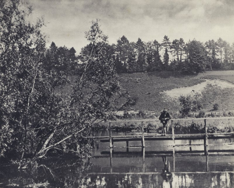Tumbling Bay, på en transportør af testen under Fullerton (s/h-foto) af Edward Alfred Barton