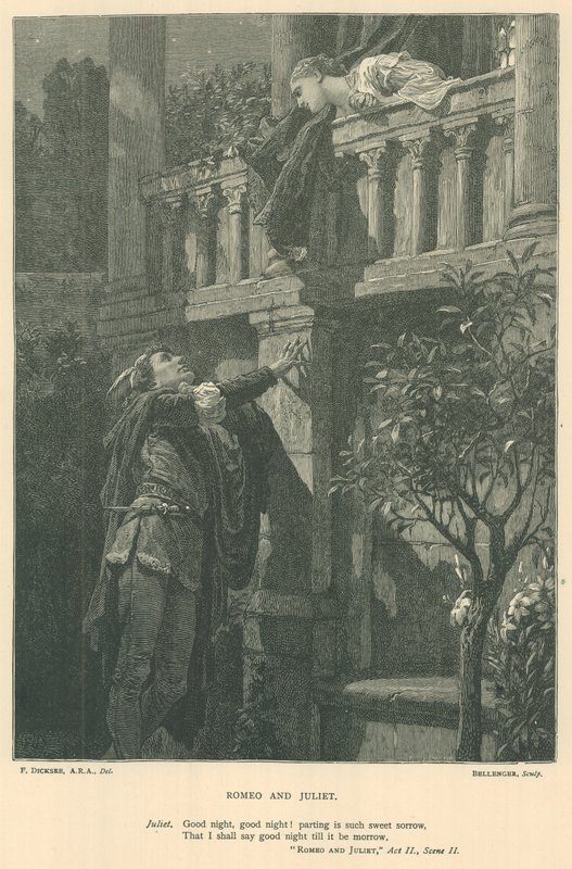 Illustration til Romeo og Julie af Edward Burne Jones