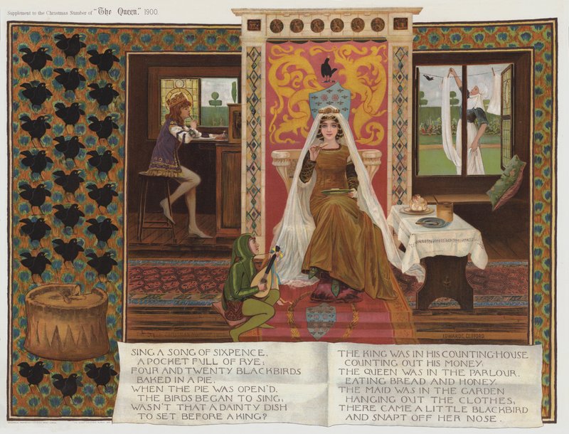 Syng en sang om Sixpence (chromolitho) af Edward Charles Clifford