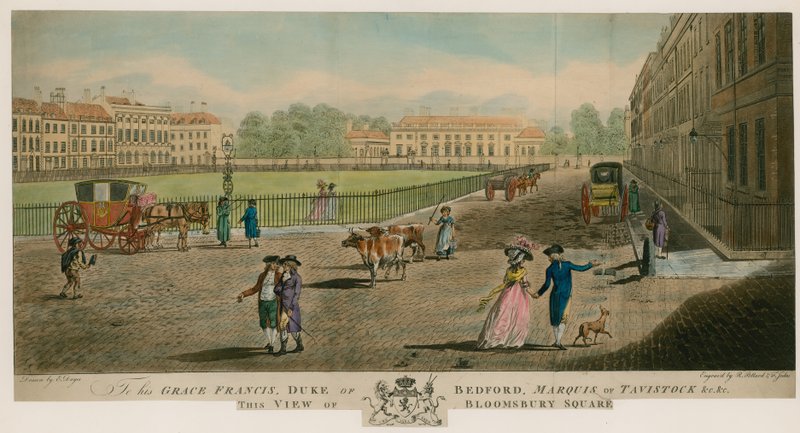 Bloomsbury Square, London af Edward Dayes