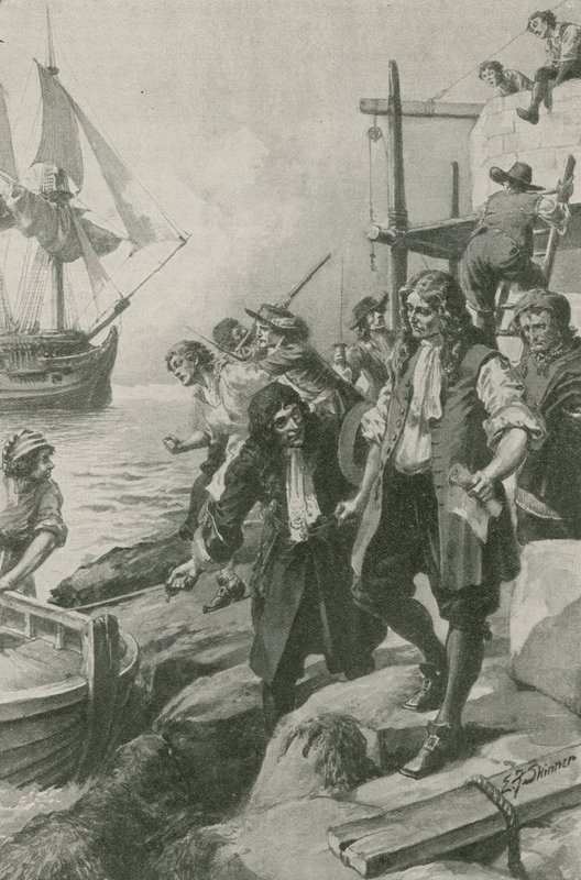 Winstanley bortført af pirater (litho) af Edward Frederick Skinner