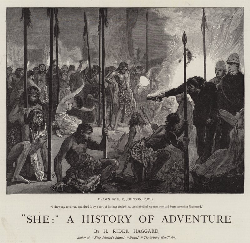 Hun, en historie om eventyr af Edward Killingworth Johnson