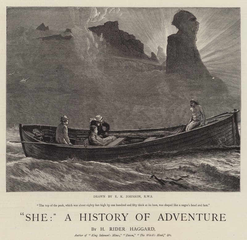 Hun, en historie om eventyr af Edward Killingworth Johnson