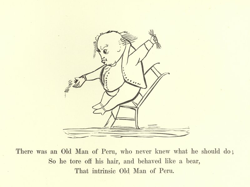 Der var en gammel mand fra Peru, som aldrig vidste, hvad han skulle gøre af Edward Lear