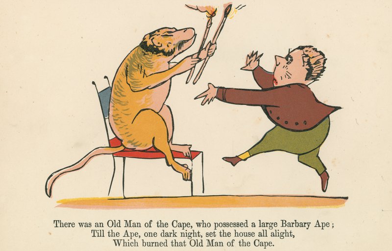 Der var en Old Man of the Cape, som besad en stor Barbary Ape, fra 